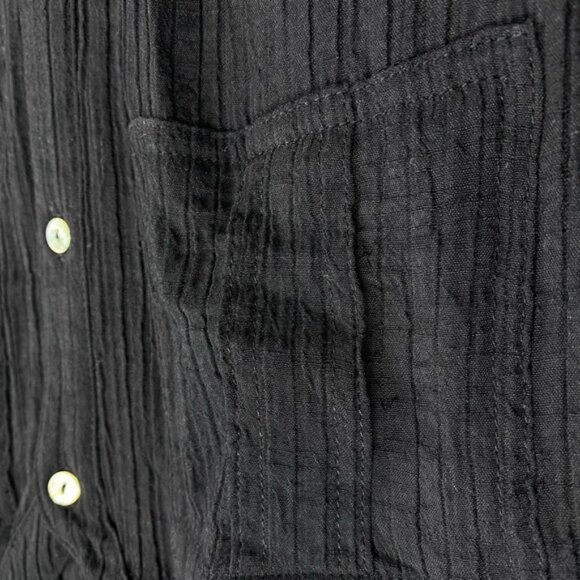 NANETTE LEPORE Button Front Midi Dress Sz 8 Black - Picture 5 of 10